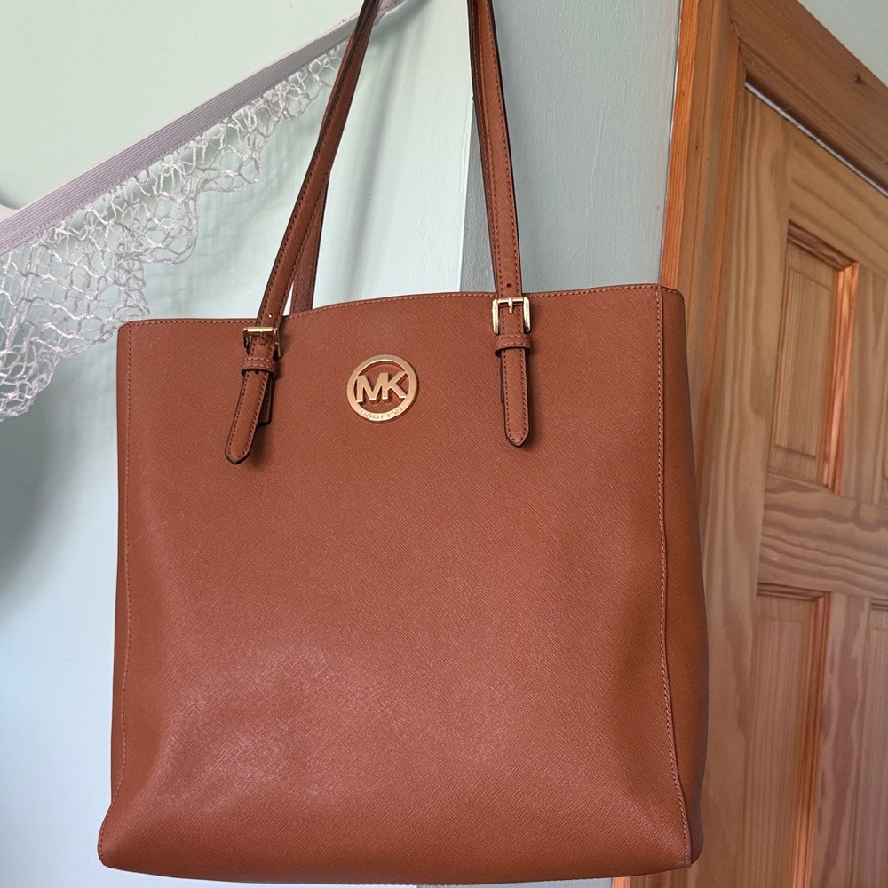 Michael Kors Brown Leather Tote